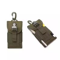 MOLLE-Compatible Tactical Phone Pouch with Buckle Closure